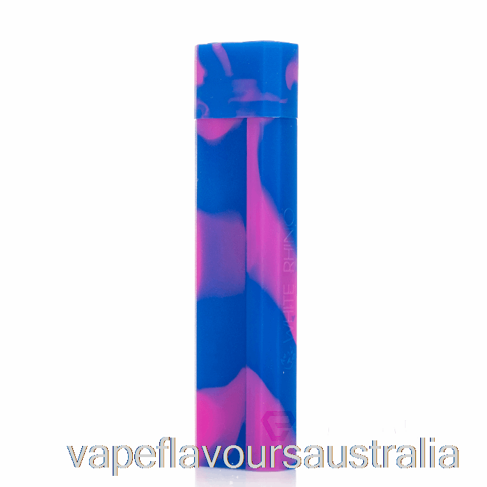 Vape Australia White Rhino Silicone Dab Out [Pyrex] Purple Blue